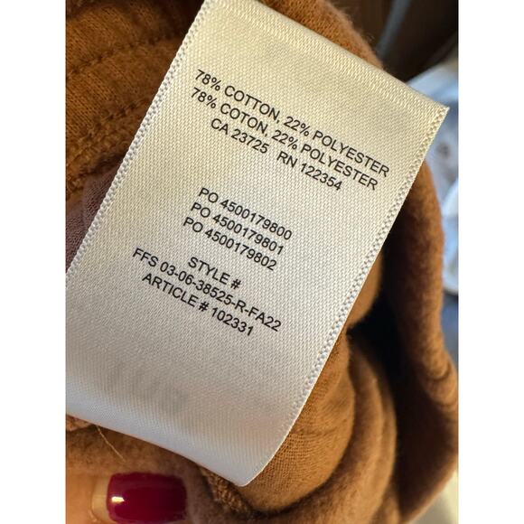 Aritzia TNA Brown Sweatfleece Cozy Fleece Perfect Hi-Rise Sweatpants S - Picture 5 of 5